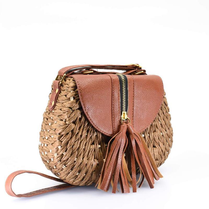 Island Crossbody Bag with Tassel - AFRIKAN ATTIRE - african_clothing - - african_attireAFRIKAN ATTIRE - african_fashion