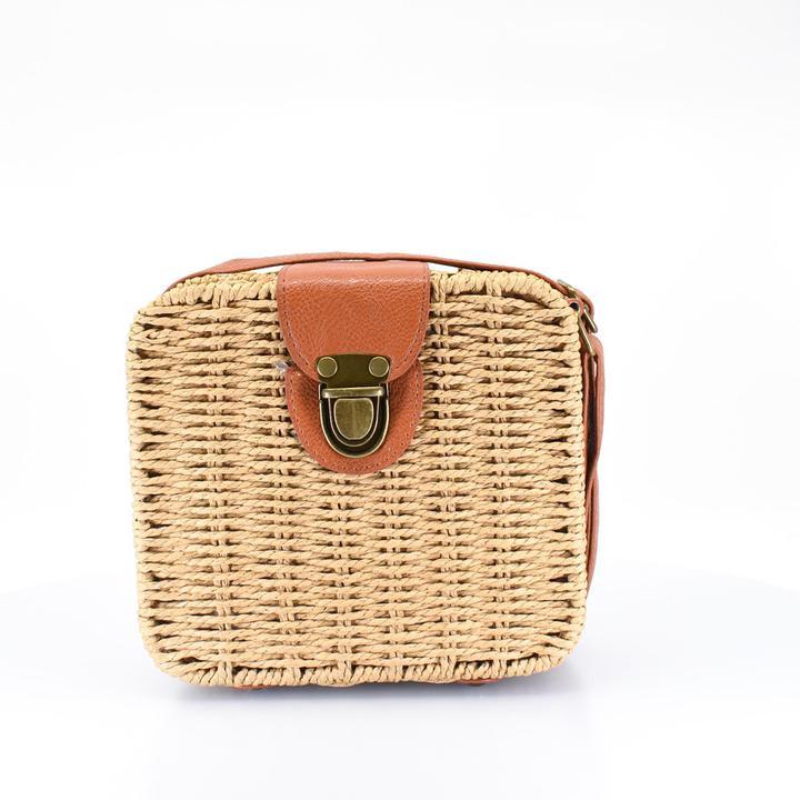 Island Woven Straw Crossbody Bag - AFRIKAN ATTIRE - #african_clothing -