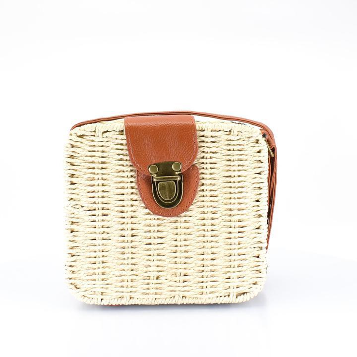Island Woven Straw Crossbody Bag - AFRIKAN ATTIRE - #african_clothing -