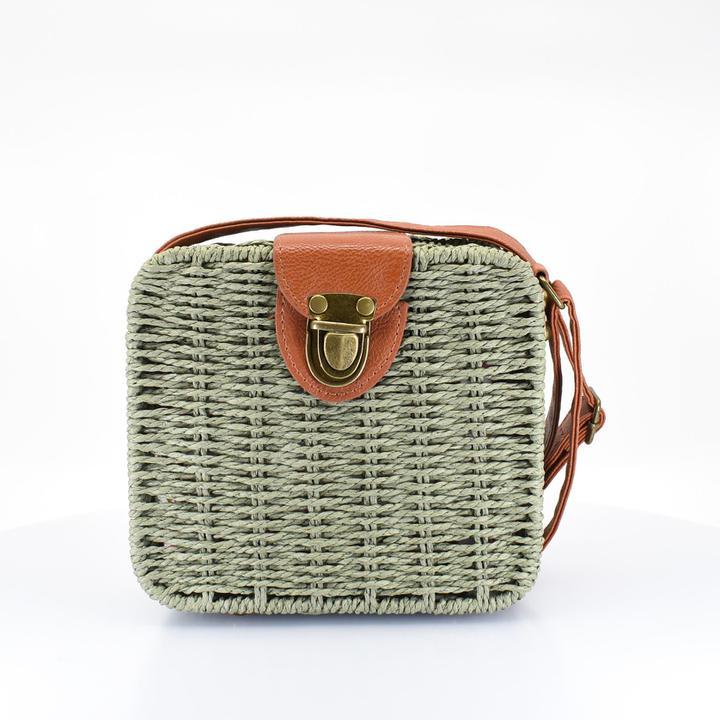 Island Woven Straw Crossbody Bag - AFRIKAN ATTIRE - #african_clothing -