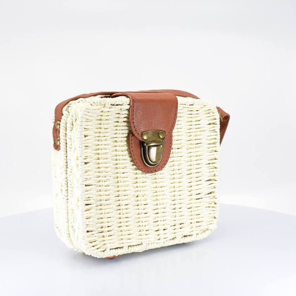 Island Woven Straw Crossbody Bag - AFRIKAN ATTIRE - african_clothing - - african_attireAFRIKAN ATTIRE - african_fashion