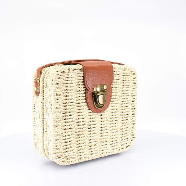 Island Woven Straw Crossbody Bag - AFRIKAN ATTIRE - african_clothing - - african_attireAFRIKAN ATTIRE - african_fashion