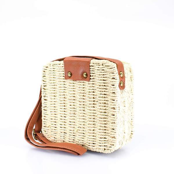 Island Woven Straw Crossbody Bag - AFRIKAN ATTIRE - african_clothing - - african_attireAFRIKAN ATTIRE - african_fashion