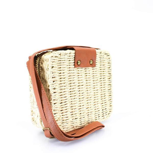 Island Woven Straw Crossbody Bag - AFRIKAN ATTIRE - african_clothing - - african_attireAFRIKAN ATTIRE - african_fashion