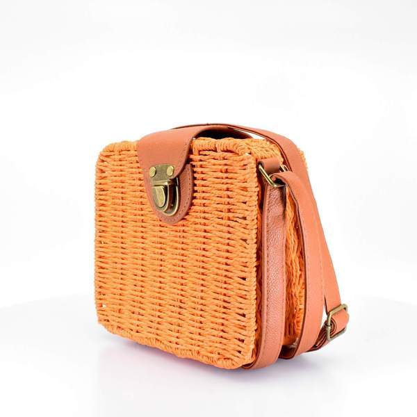 Island Woven Straw Crossbody Bag - AFRIKAN ATTIRE - african_clothing - - african_attireAFRIKAN ATTIRE - african_fashion