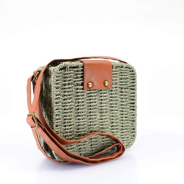 Island Woven Straw Crossbody Bag - AFRIKAN ATTIRE - african_clothing - - african_attireAFRIKAN ATTIRE - african_fashion