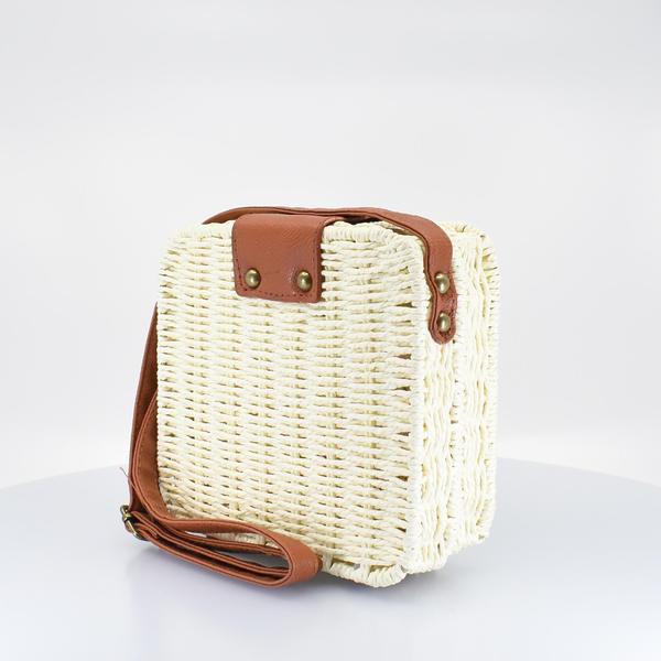 Island Woven Straw Crossbody Bag - AFRIKAN ATTIRE - african_clothing - - african_attireAFRIKAN ATTIRE - african_fashion