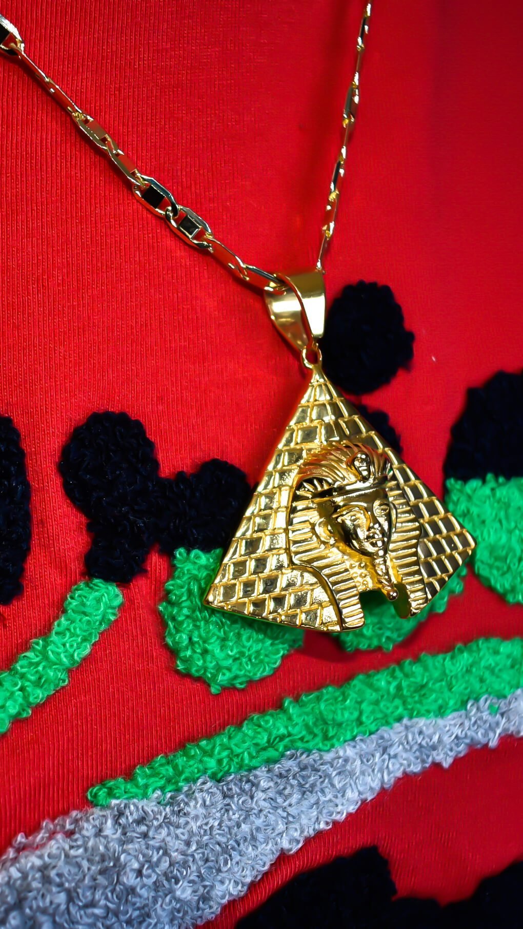 Pyramid x Pharaoh Necklace - AFRIKAN ATTIRE - #african_clothing - JEWELRY