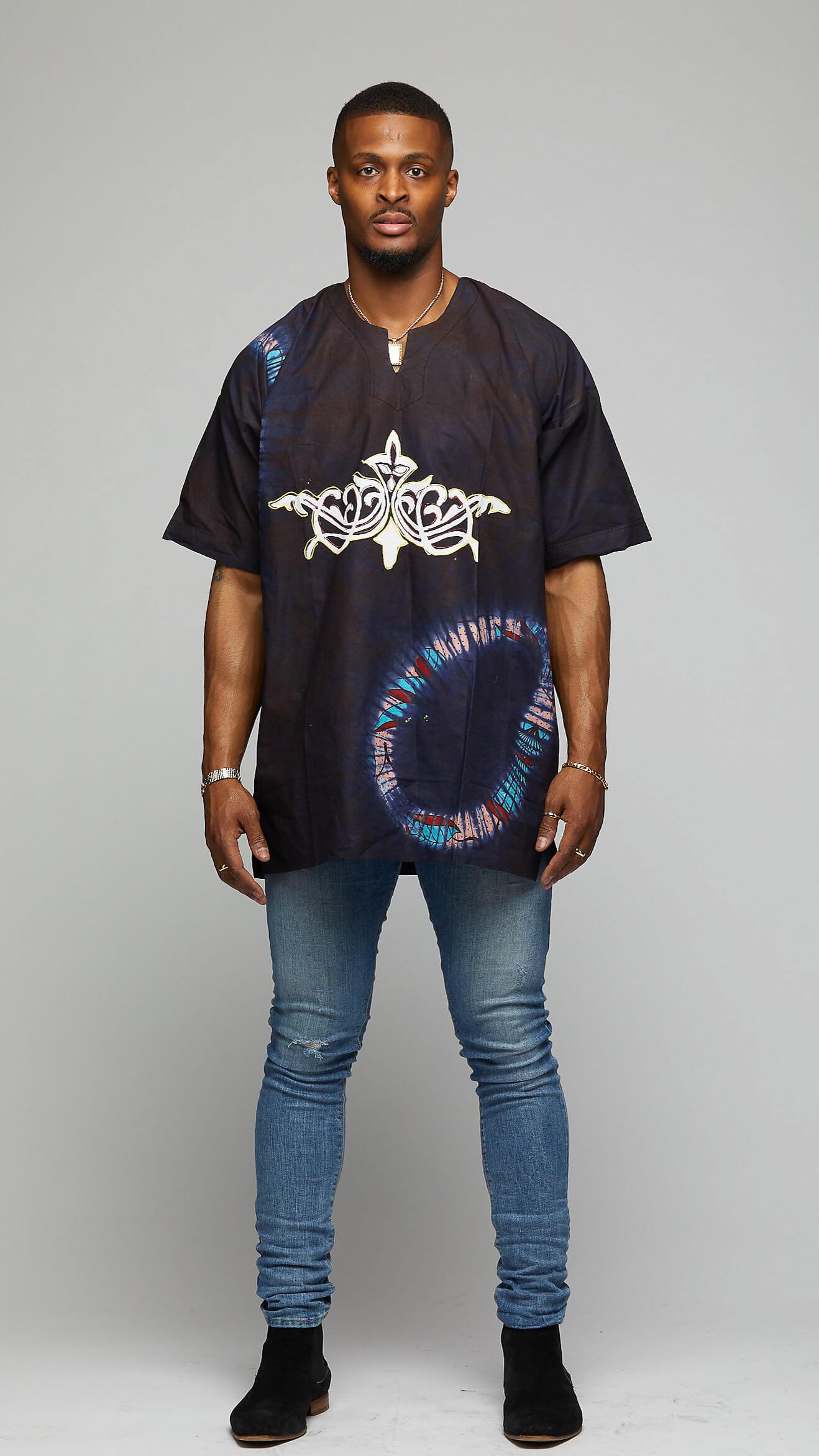 $$"wayward ski lines" Tie & Dye T-Shirt - AFRIKAN ATTIRE - african_clothing - Apparel - african_attireAFRIKAN ATTIRE - african_fashion