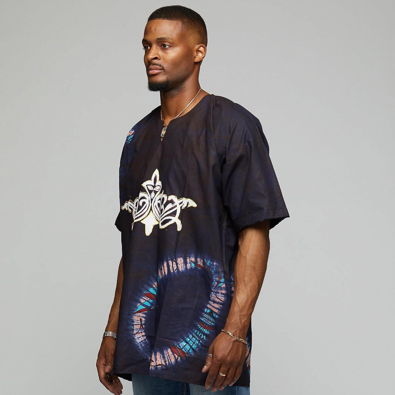 $$"wayward ski lines" Tie & Dye T-Shirt - AFRIKAN ATTIRE - african_clothing - Apparel - african_attireAFRIKAN ATTIRE - african_fashion