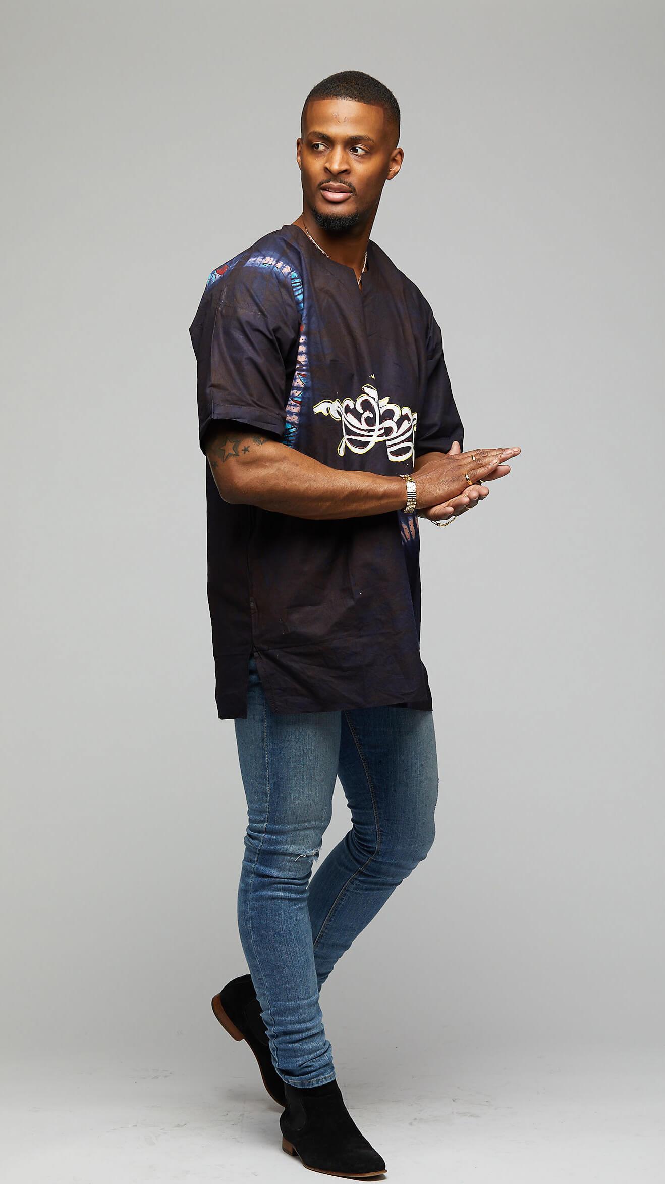 $$"wayward ski lines" Tie & Dye T-Shirt - AFRIKAN ATTIRE - african_clothing - Apparel - african_attireAFRIKAN ATTIRE - african_fashion