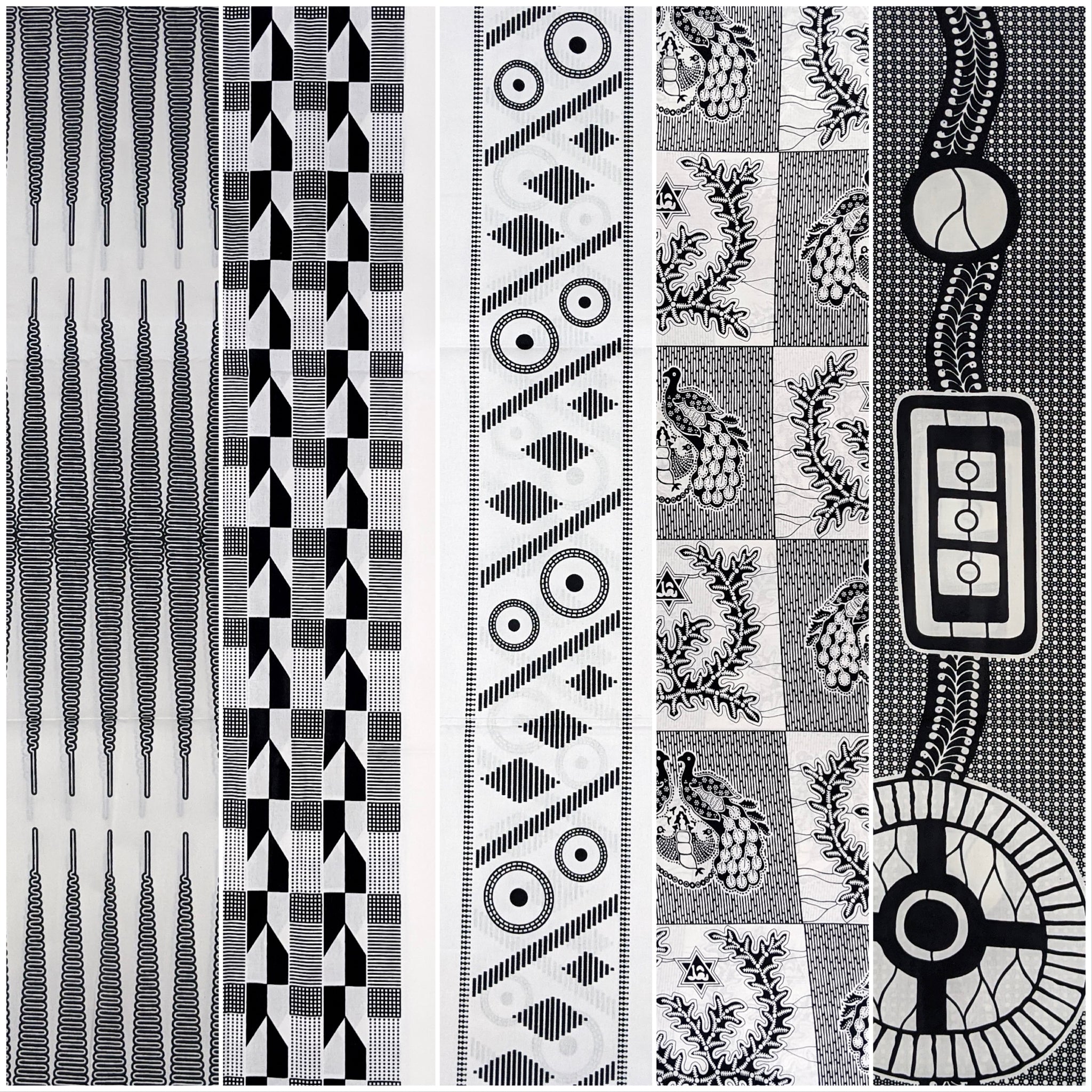 Black & White African Prints