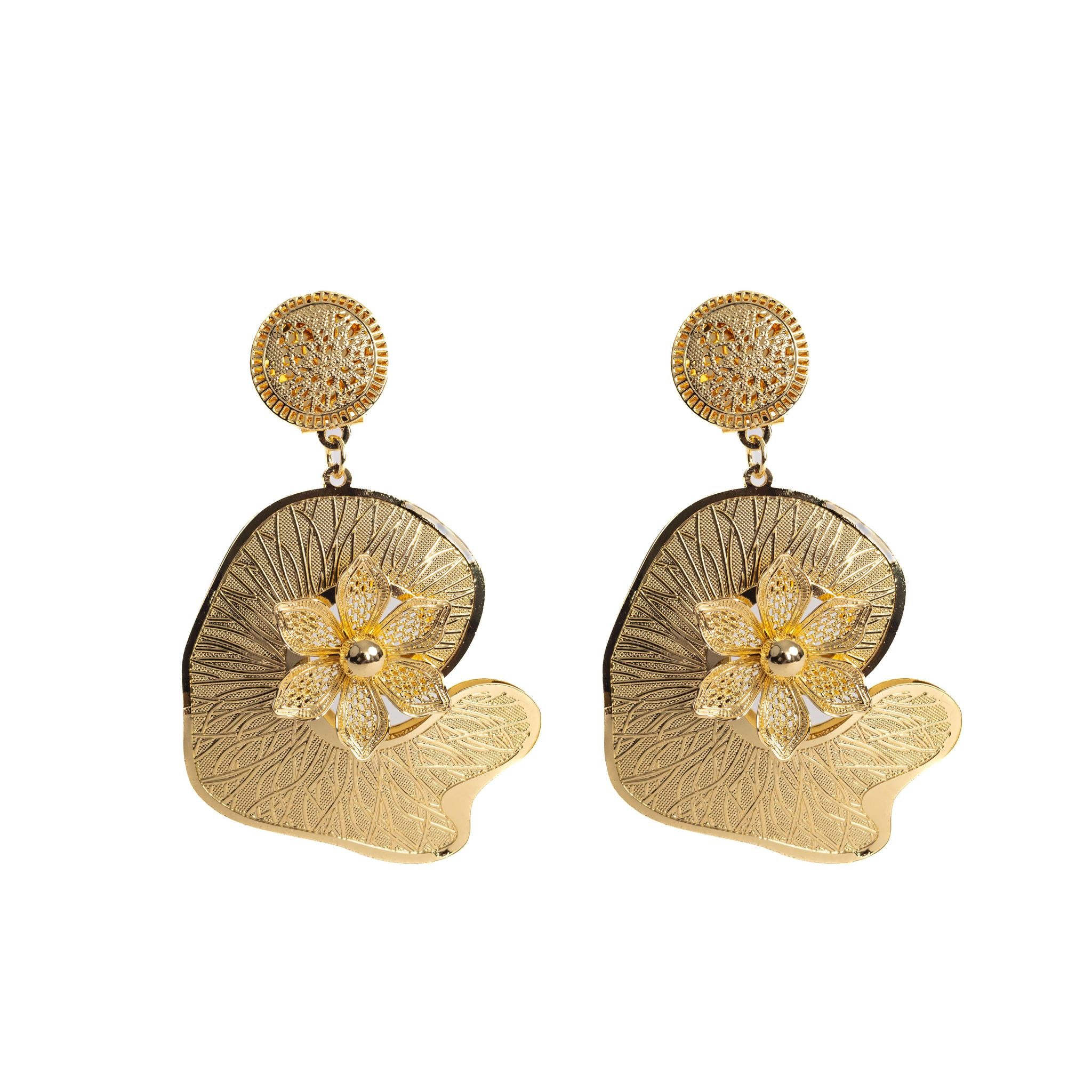 Gold Drop Earring