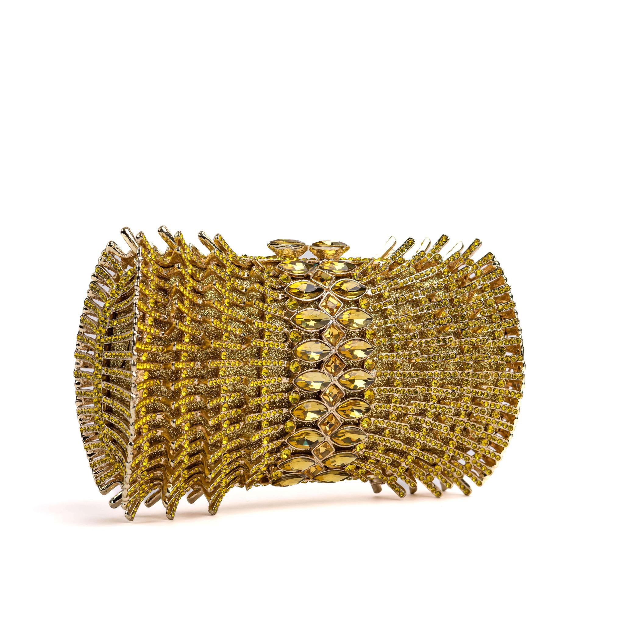 Yellow Diamonds Clutch Purse