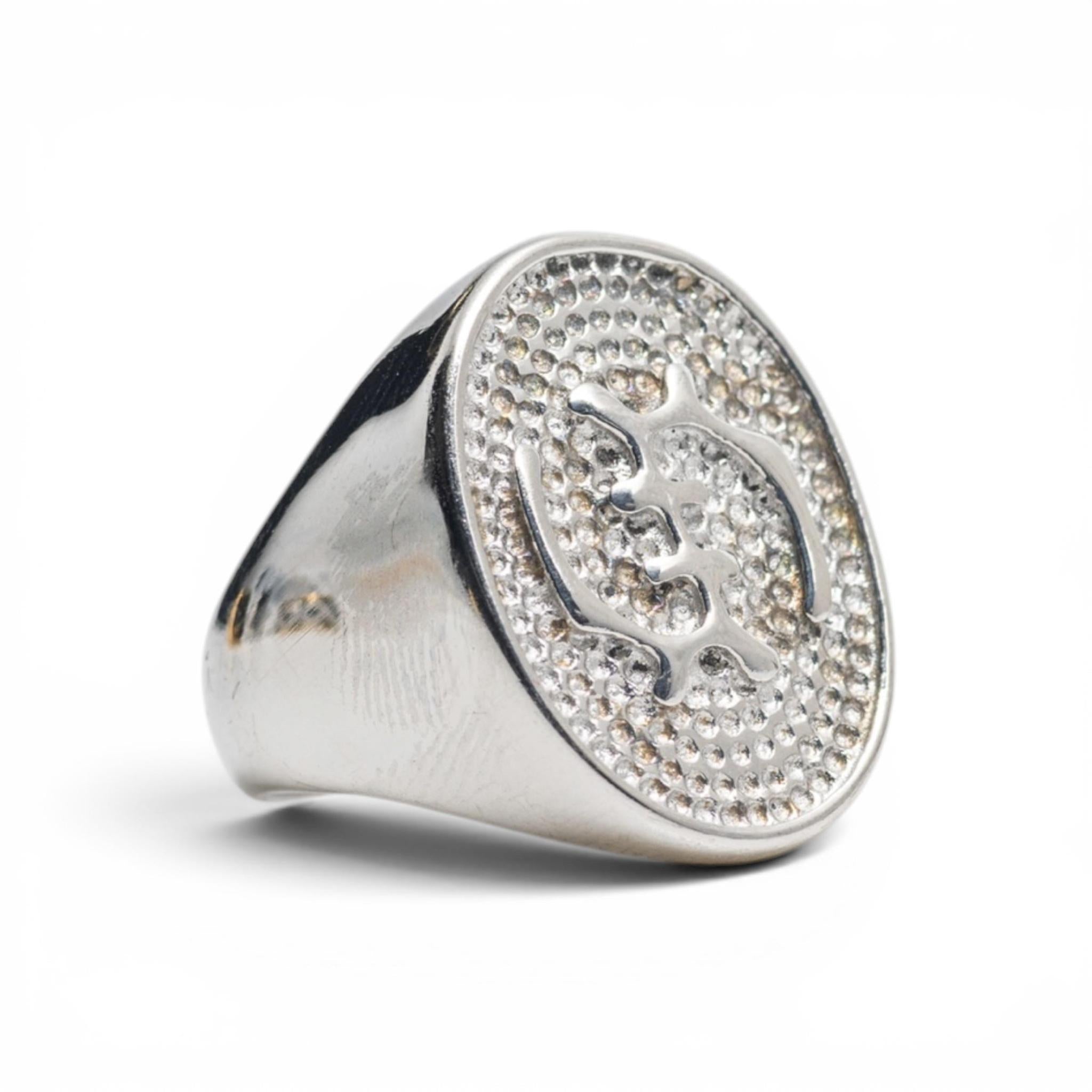Silver Gye Nyame Men's Ring
