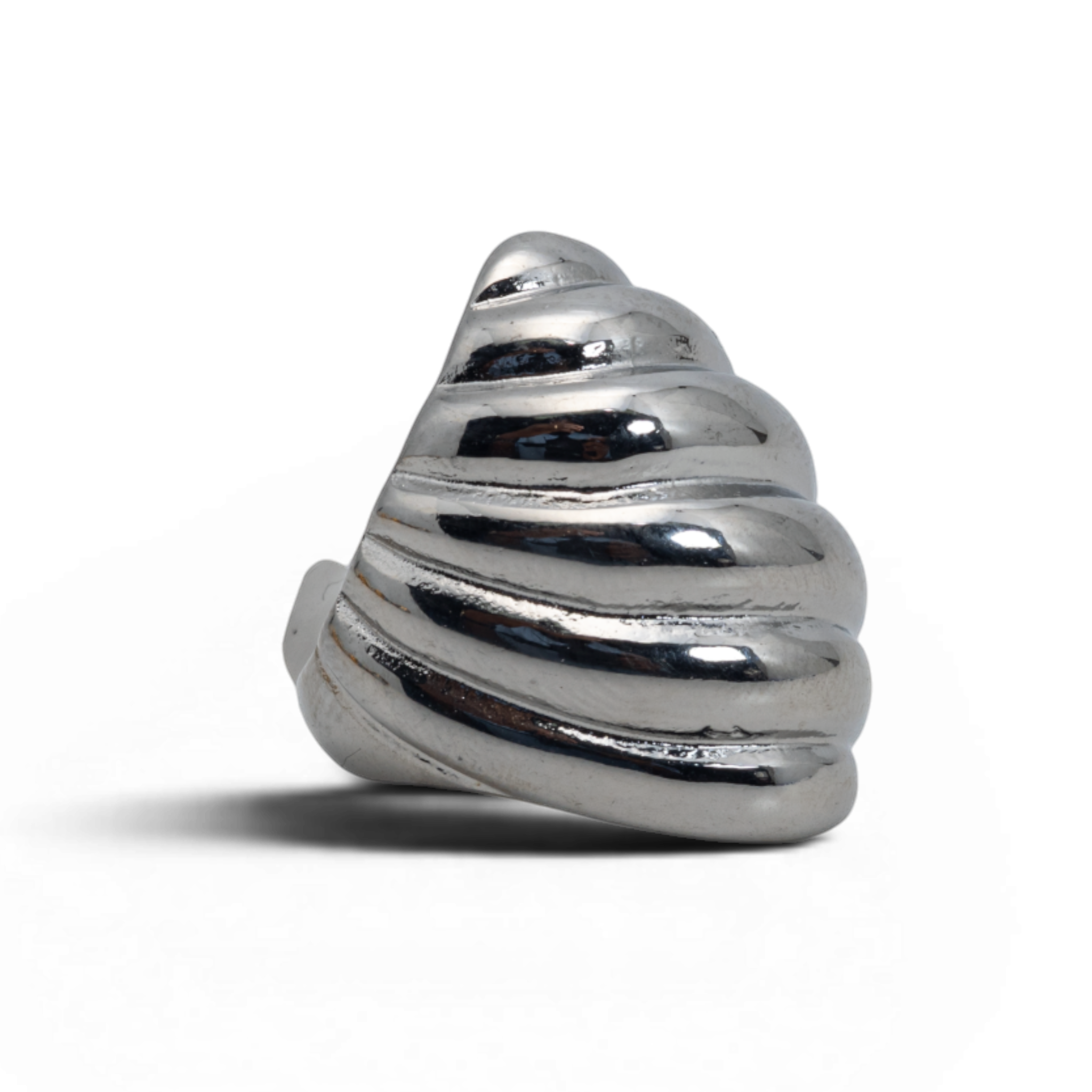 Women’s Silver Striped Ring