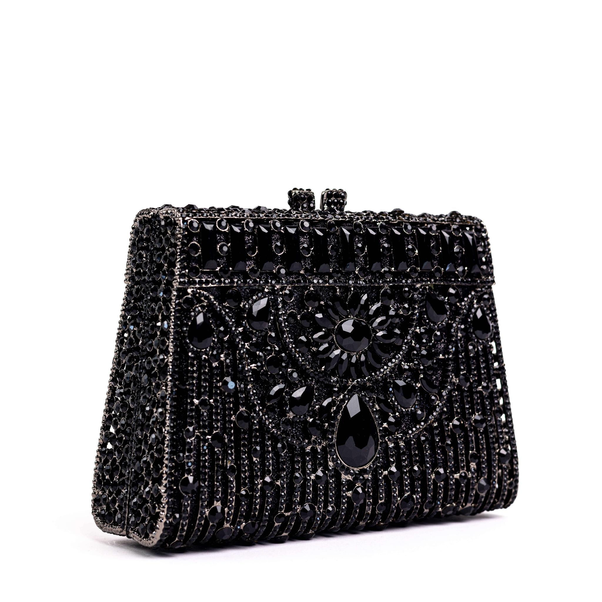 Black Box Rhinestone Clutch Purse