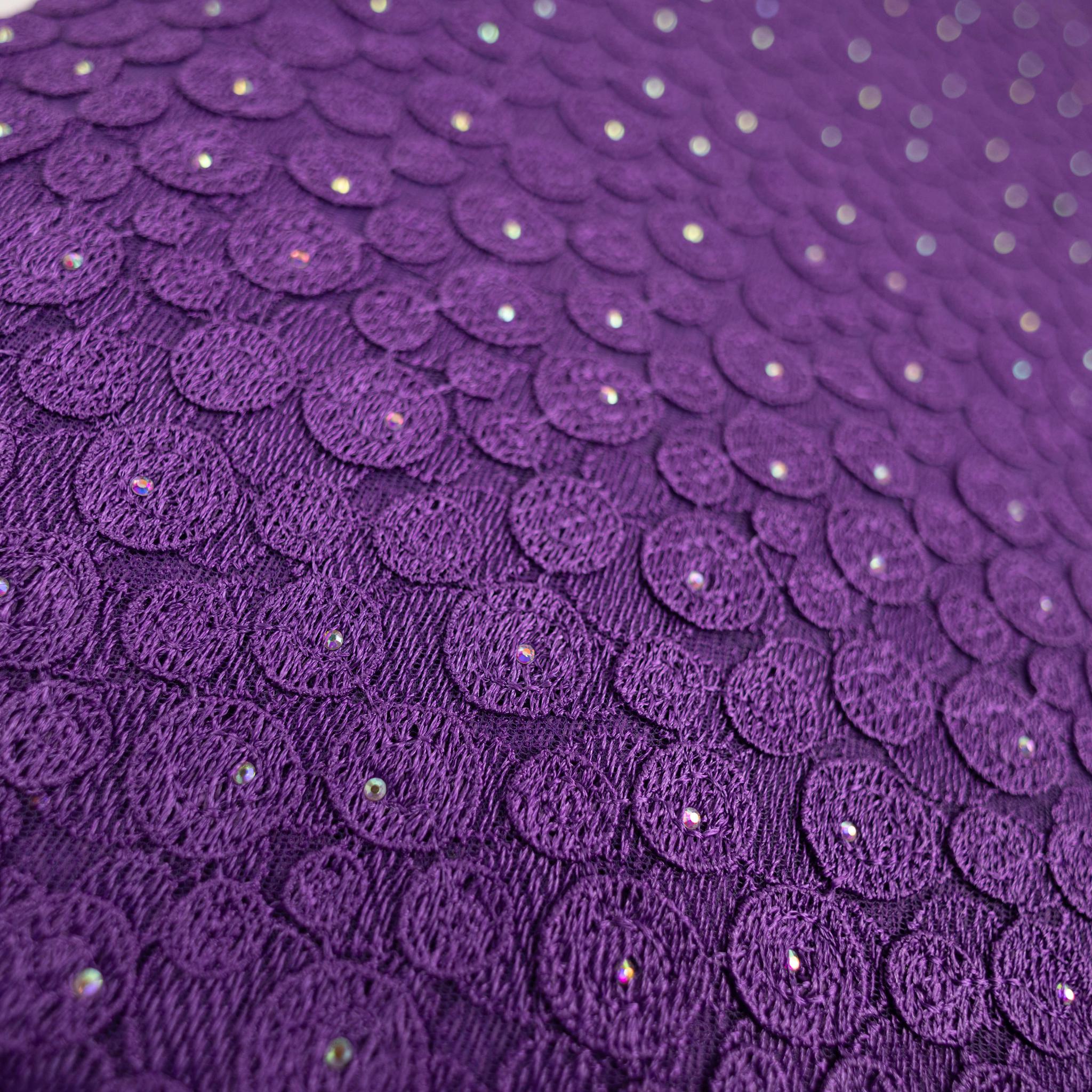 Purple Net Lace