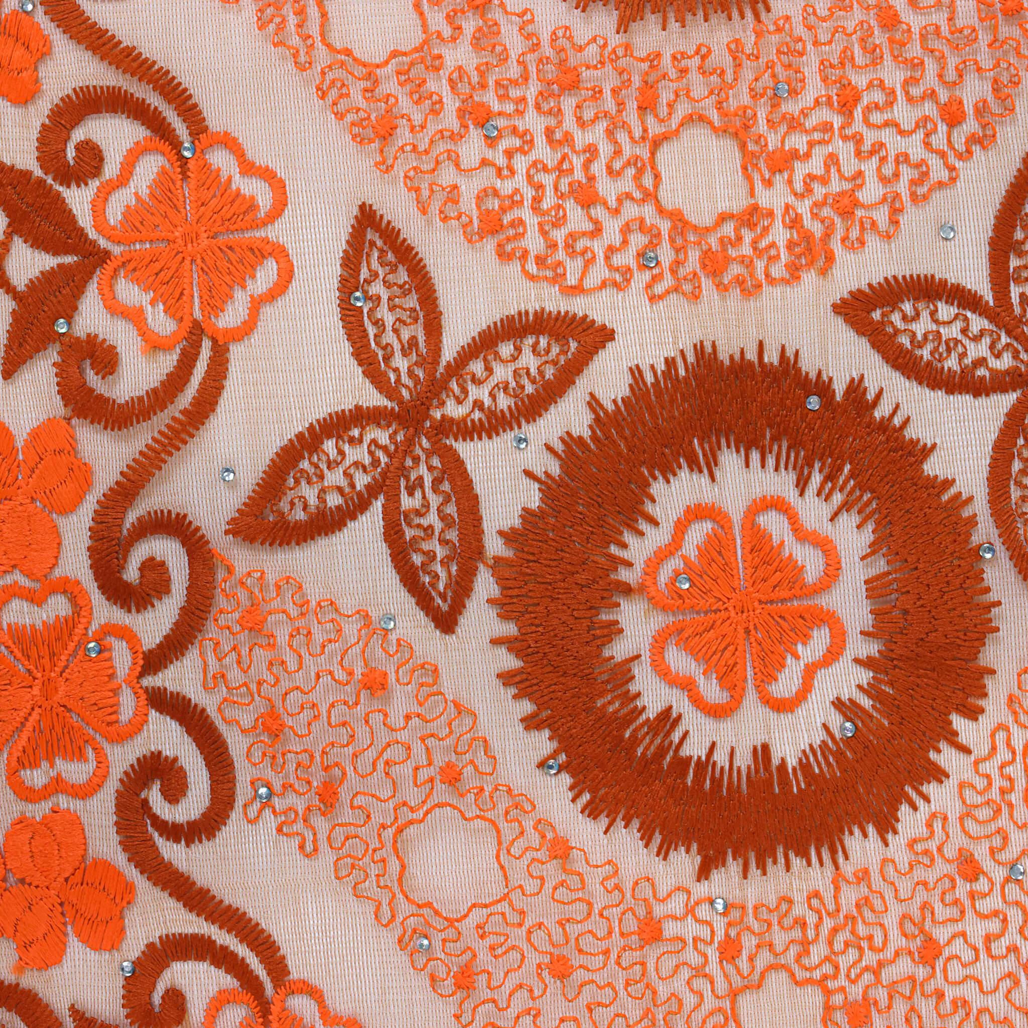 Orange Cotton Lace