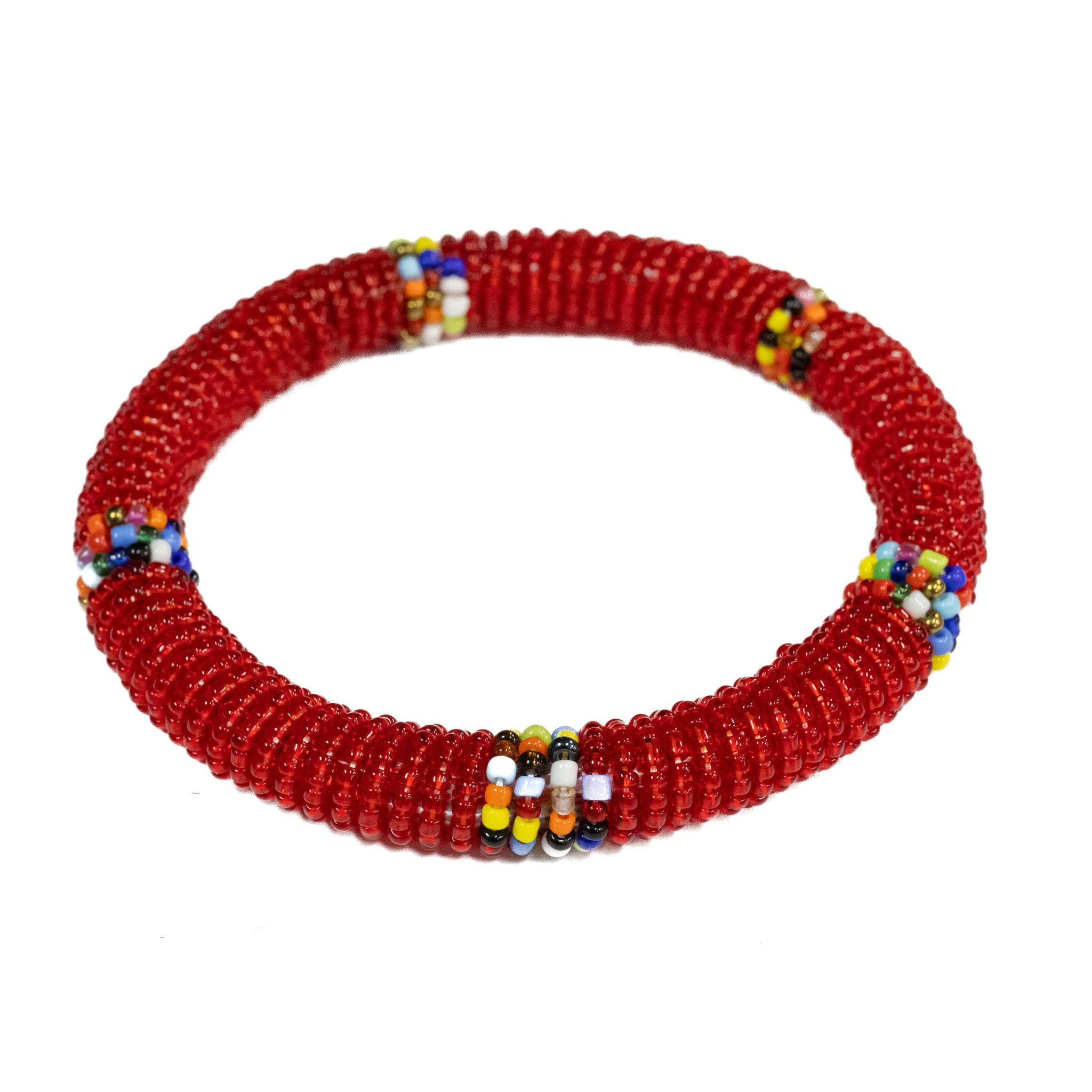 Authentic Handmade Maasai Beaded Bracelets from Kenya