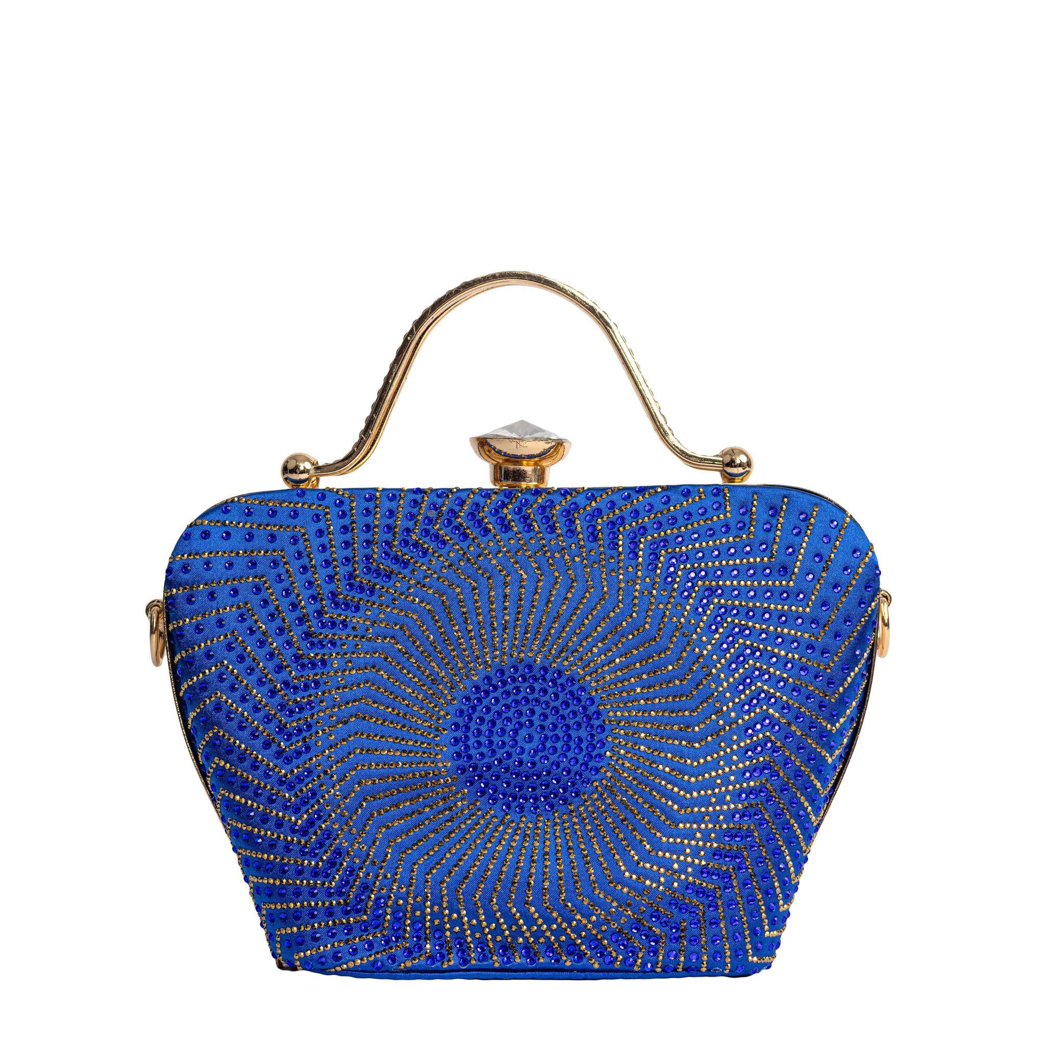 Blue Iris Clutch Purse