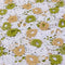 White, Green & Gold Petal Guipure/Cod Lace