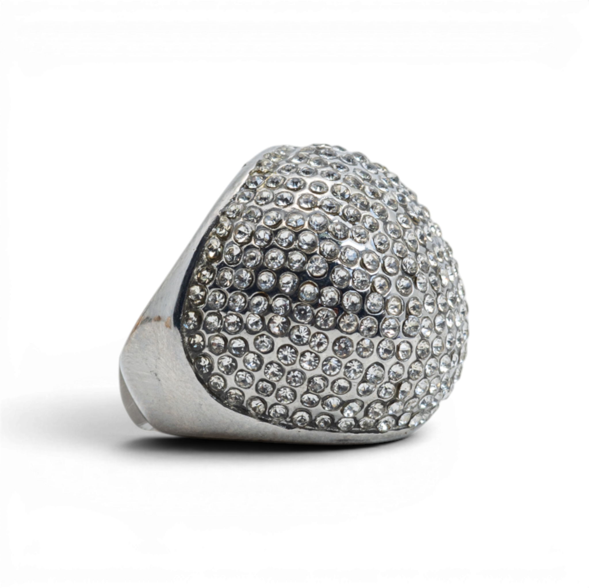 Crystal Pavé Dome Statement Ring