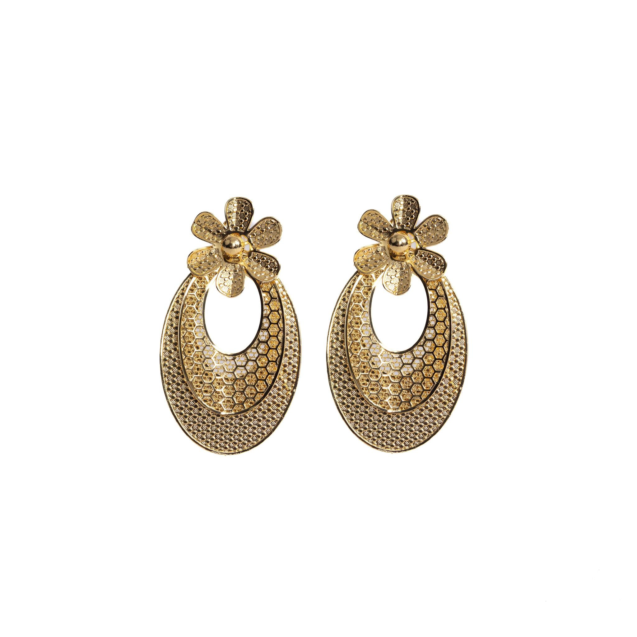 Gold Hoops Earring