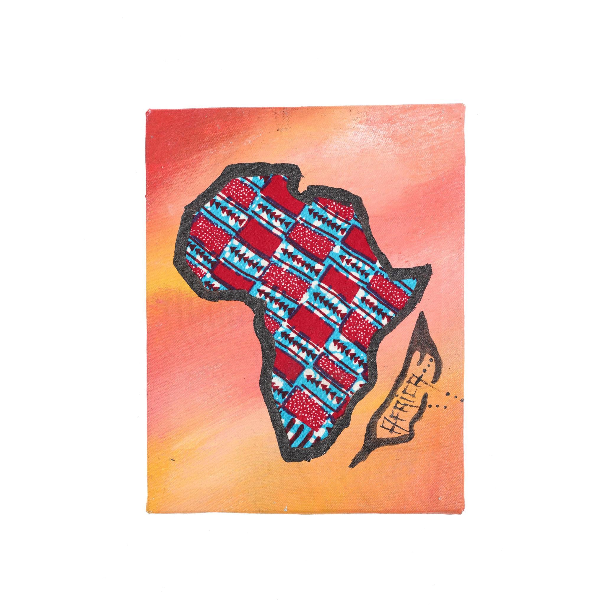 Map of Africa Painting