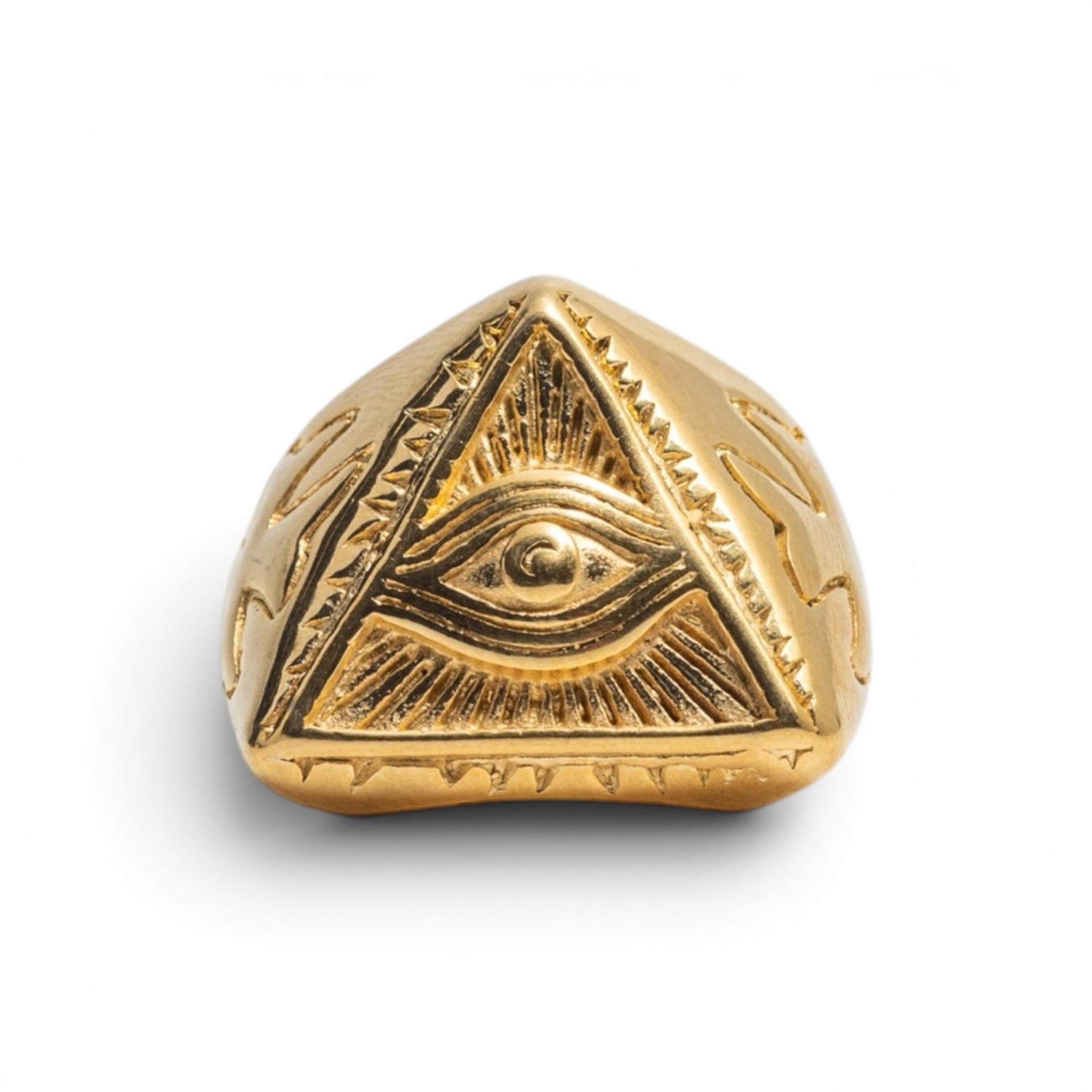 Men’s Eye of Providence Pyramid Ring