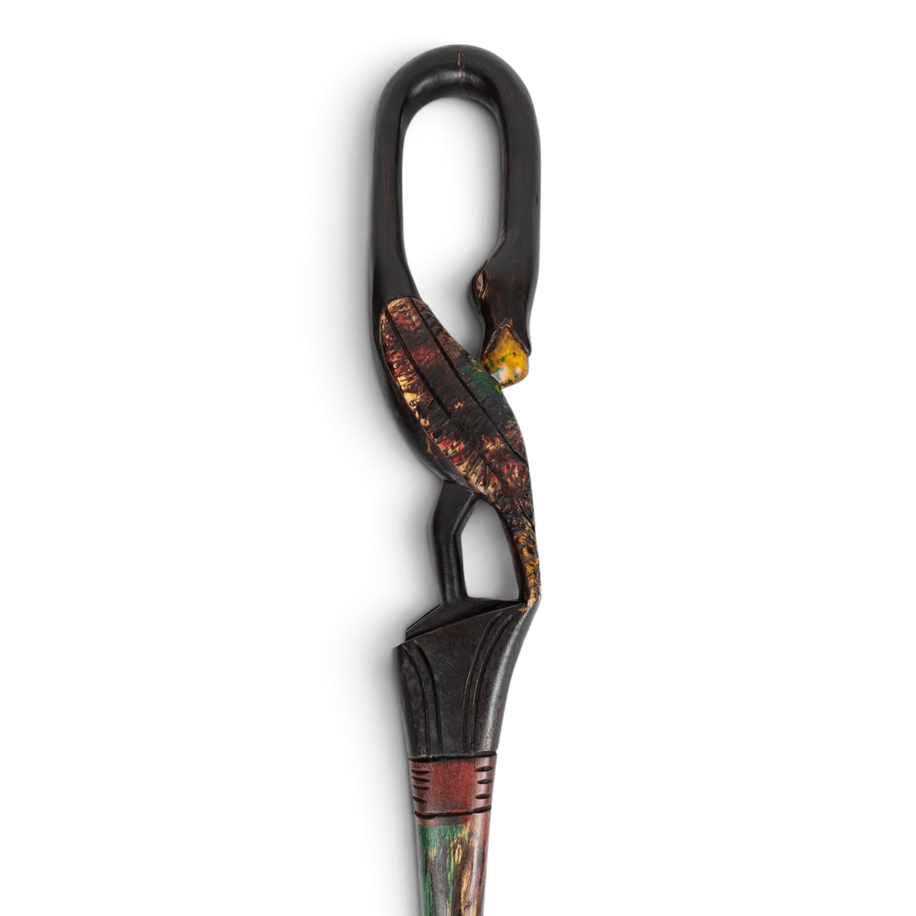 Sankofa Artisan Walking Stick – Hand-Carved "Return and Fetch It" Wisdom
