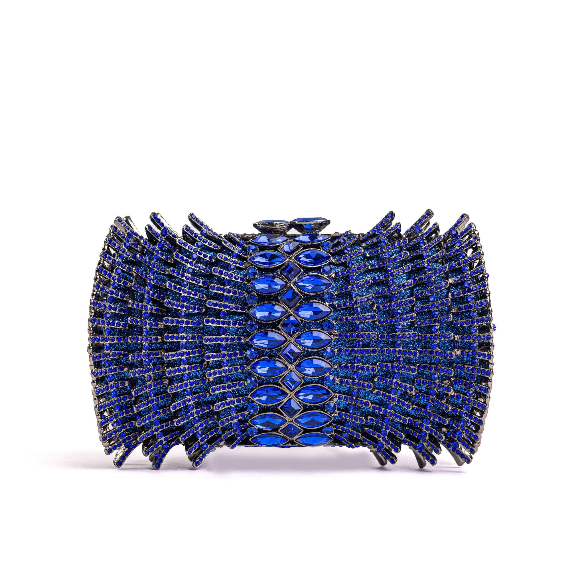 Blue Diamonds Clutch Purse