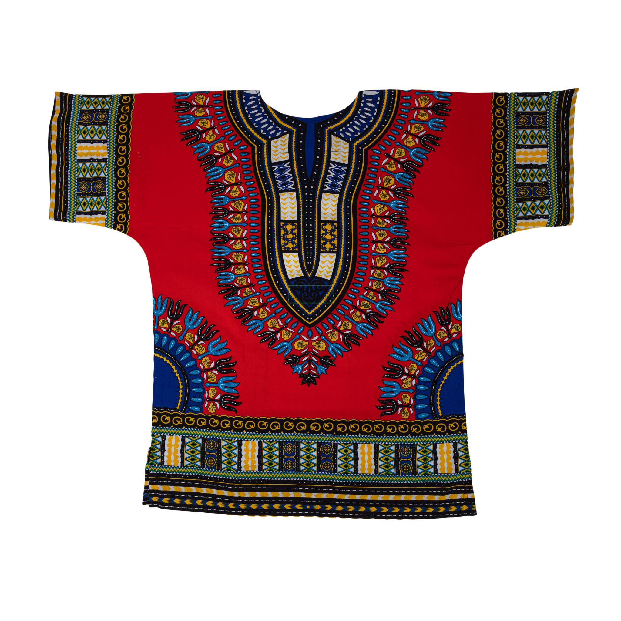 Red - African Dashiki Shirt