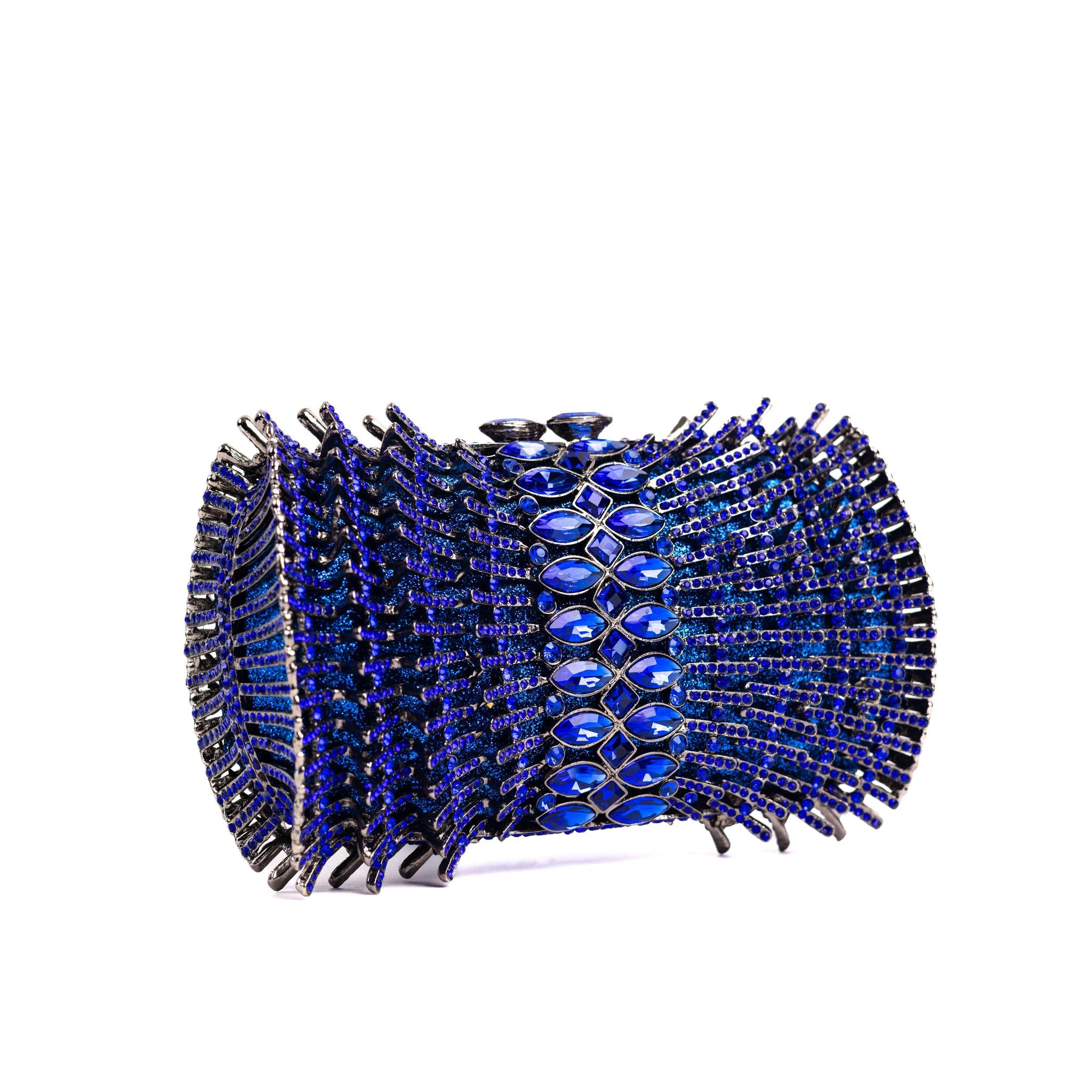 Blue Diamonds Clutch Purse