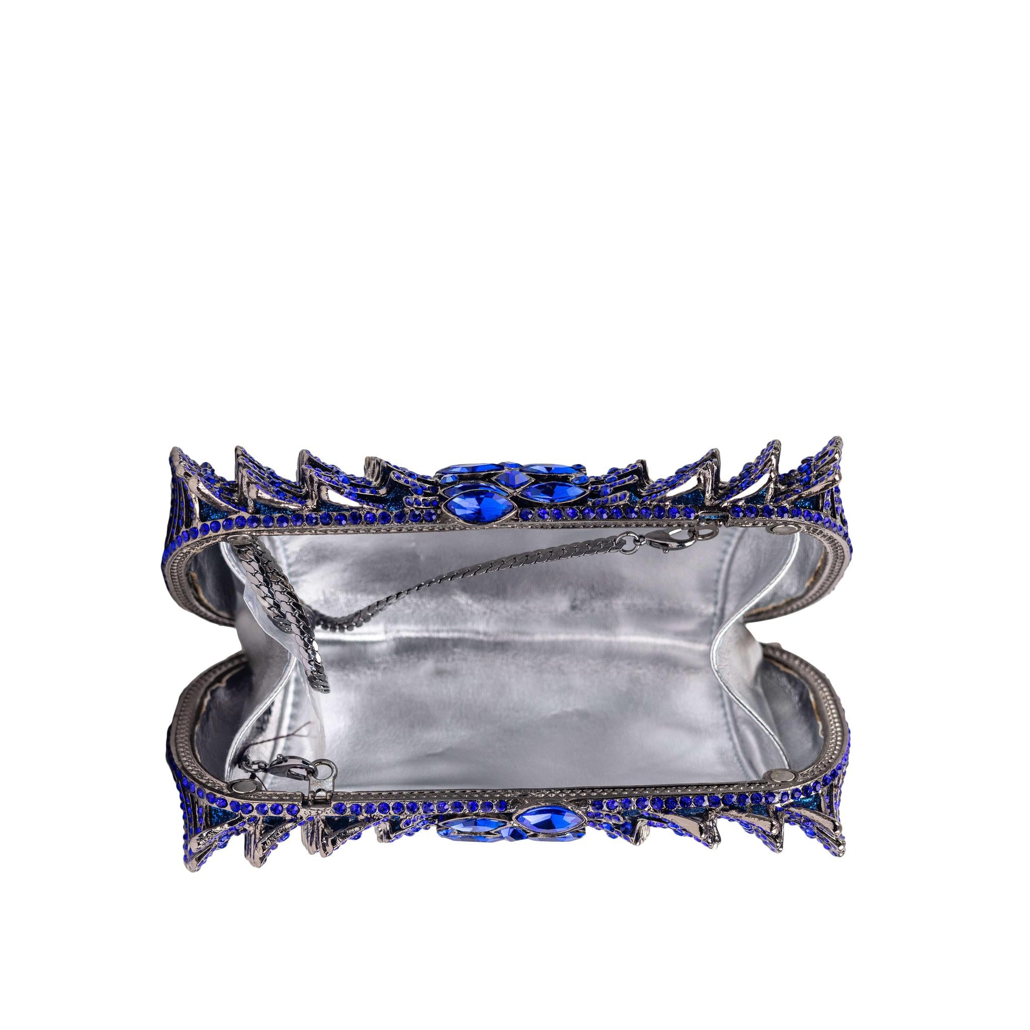 Blue Diamonds Clutch Purse