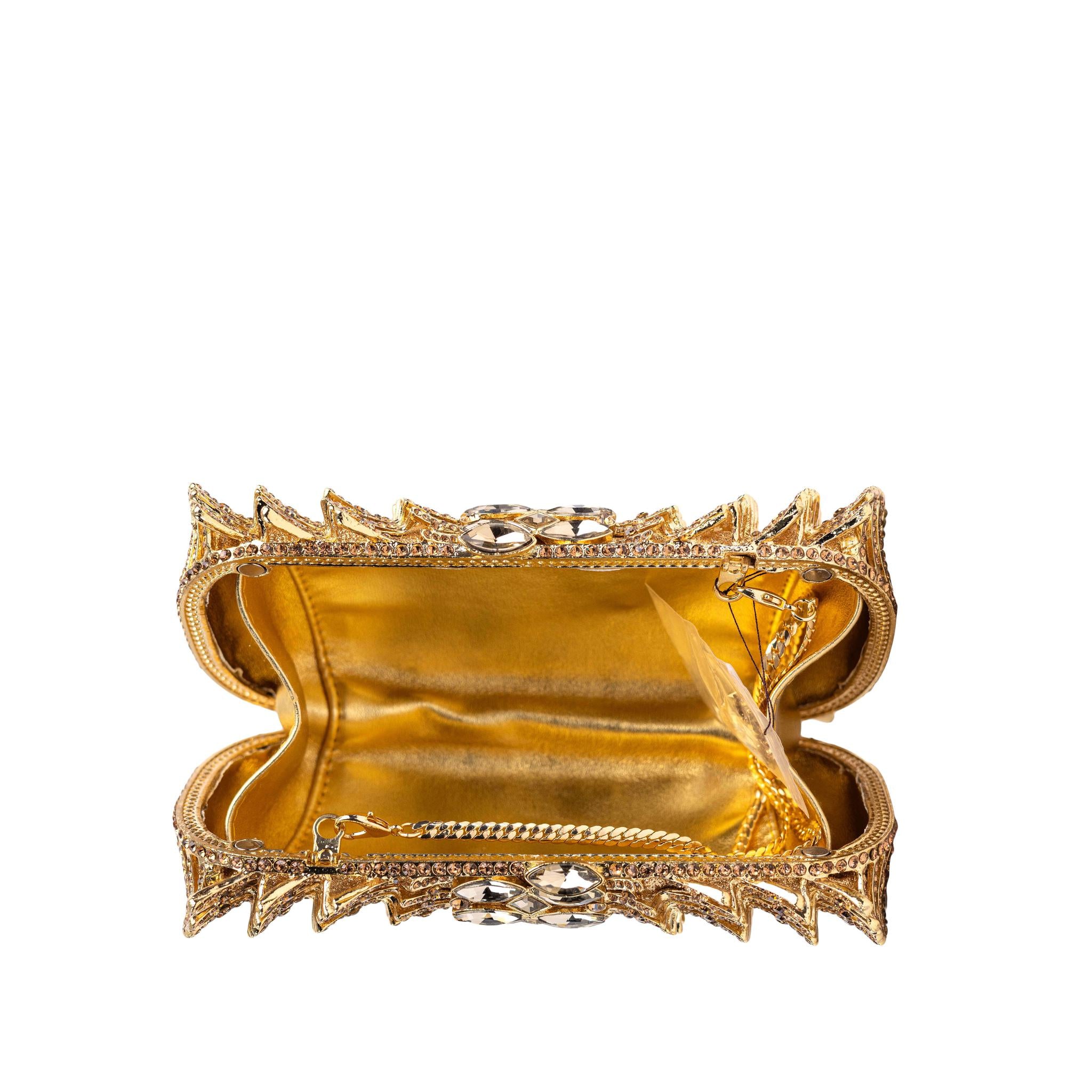 Gold Diamonds Clutch Purse