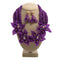 Purple Floral Beaded Necklace Set