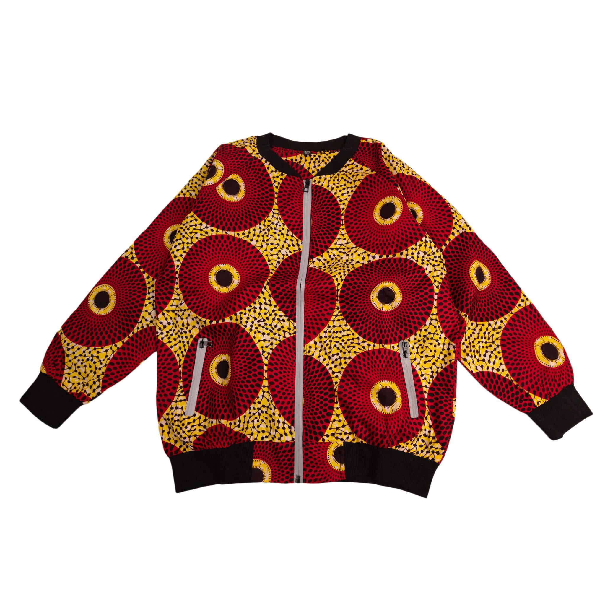 Red & Yellow Bomber Jacket