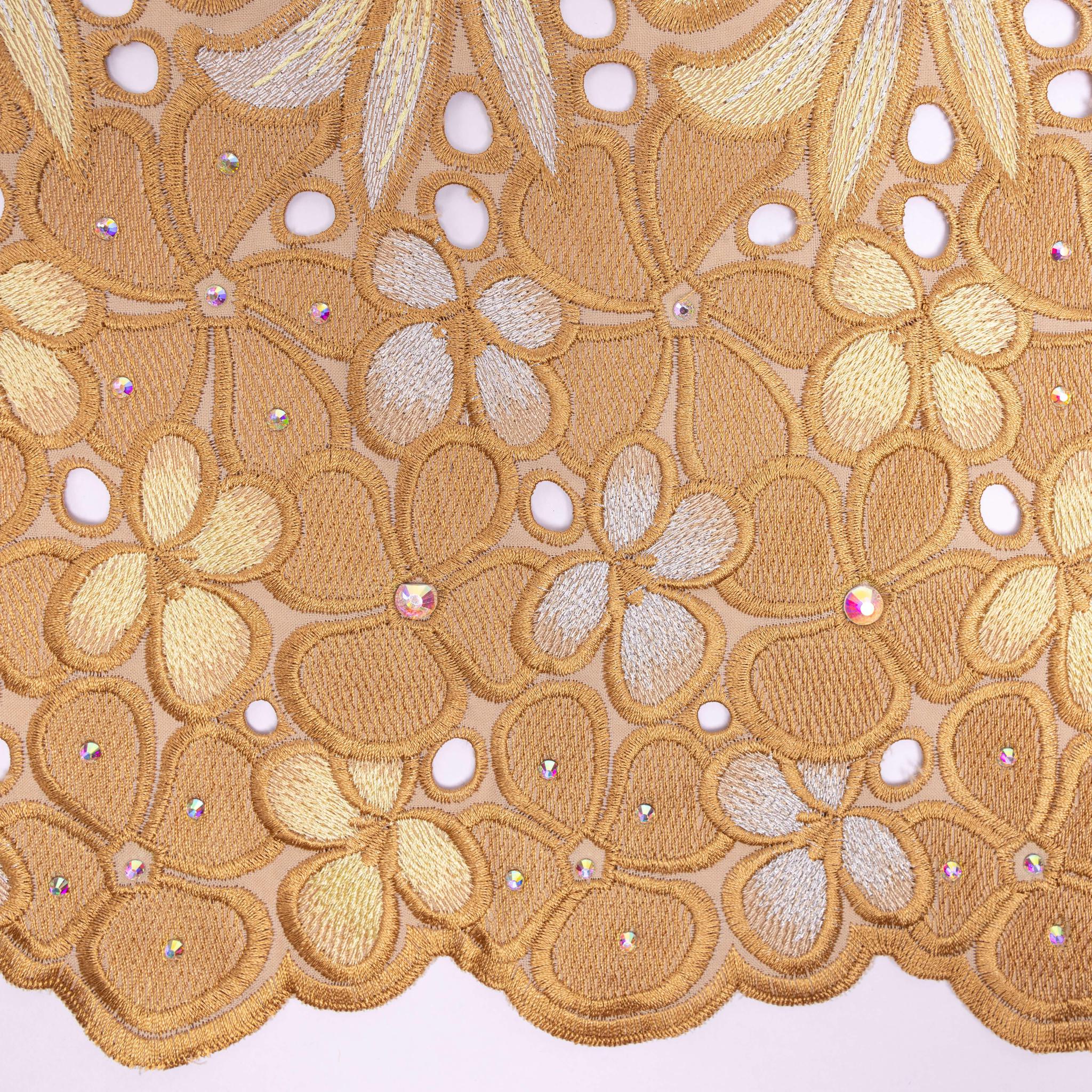 Gold & Silver Cotton Lace