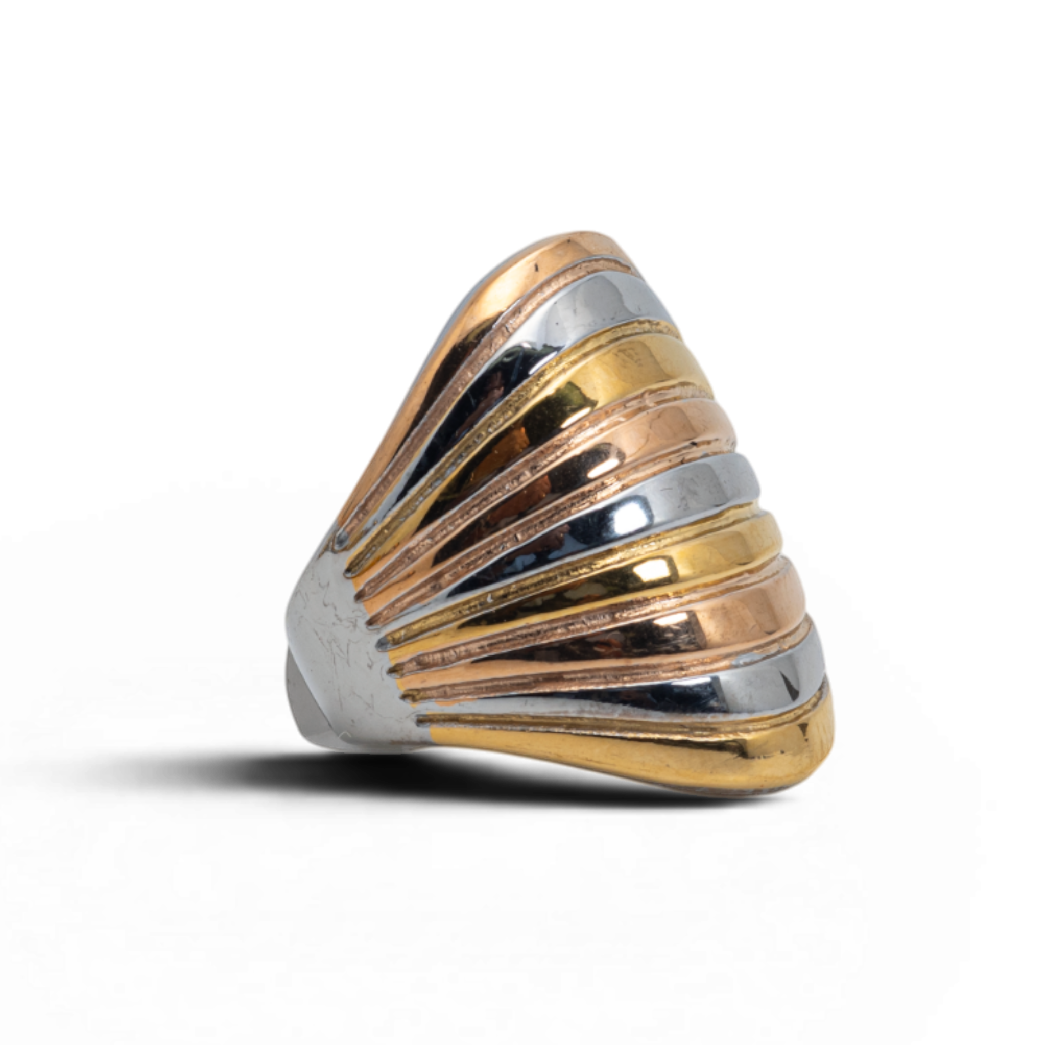 Three Tone Shell Women's Ring