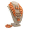 Three Step Coral Bead Necklace Set