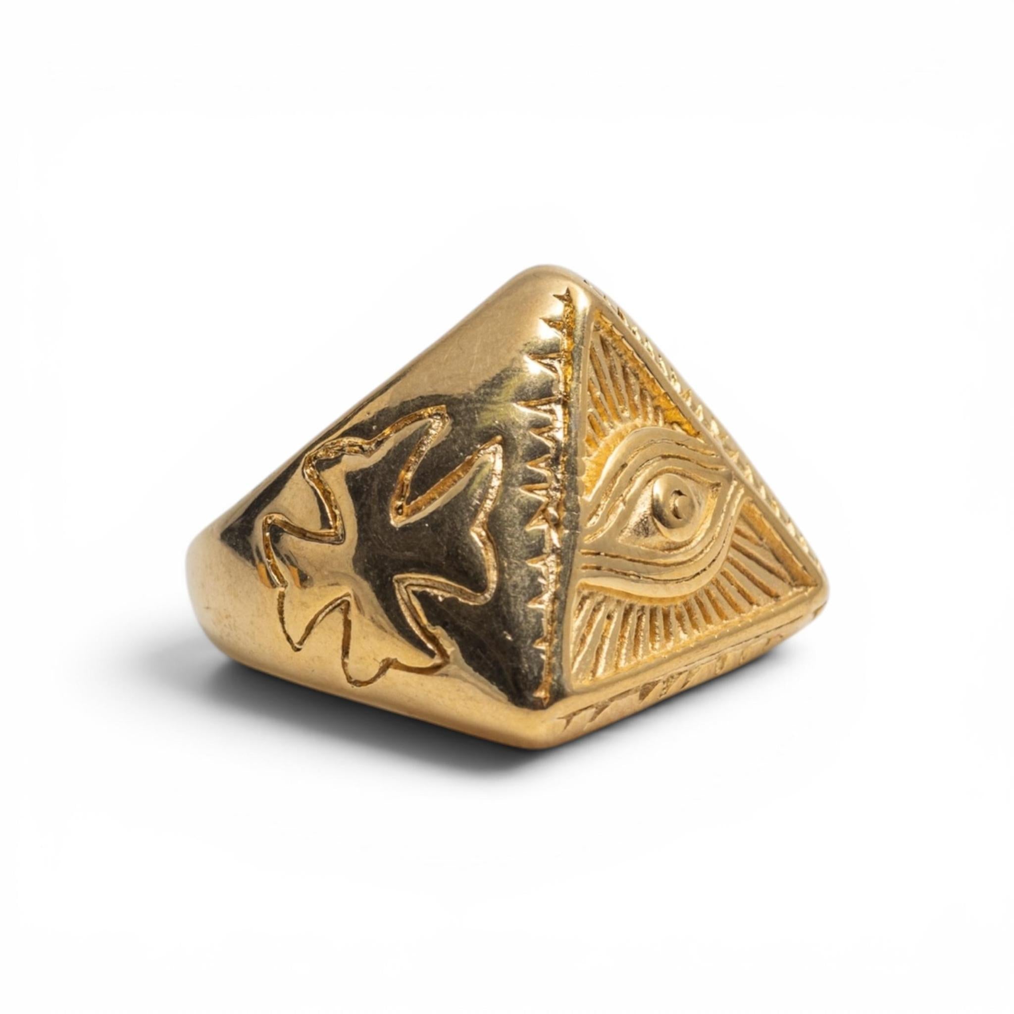 Men’s Eye of Providence Pyramid Ring