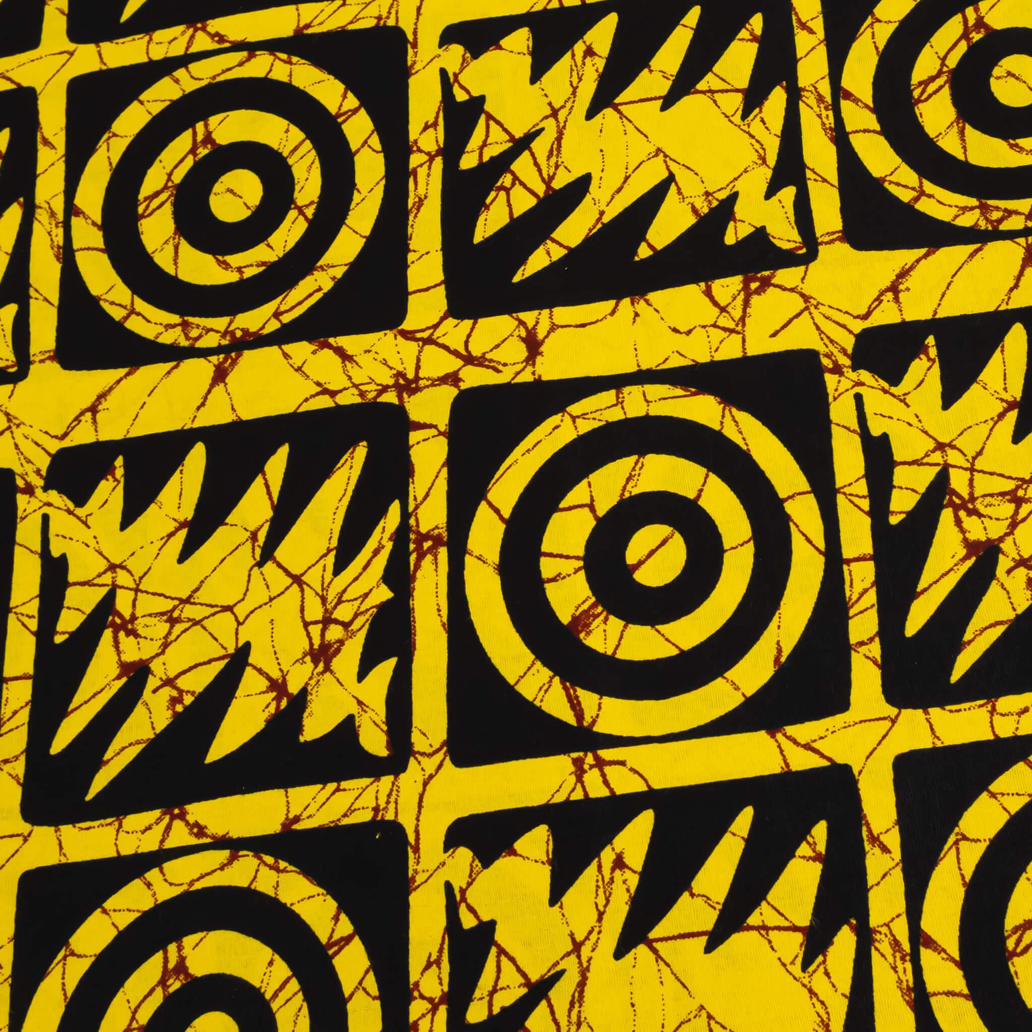 Earthy Bronze & Yellow Tribal (Ankara) – 6 Yards