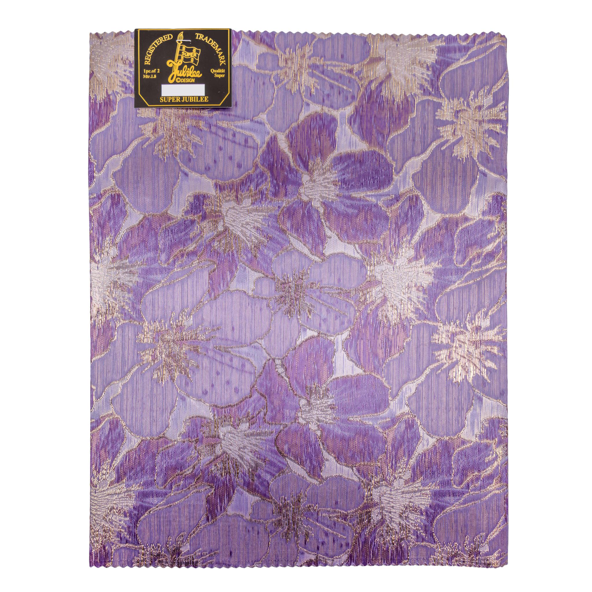 Purple Floral 2pc Sego Gele