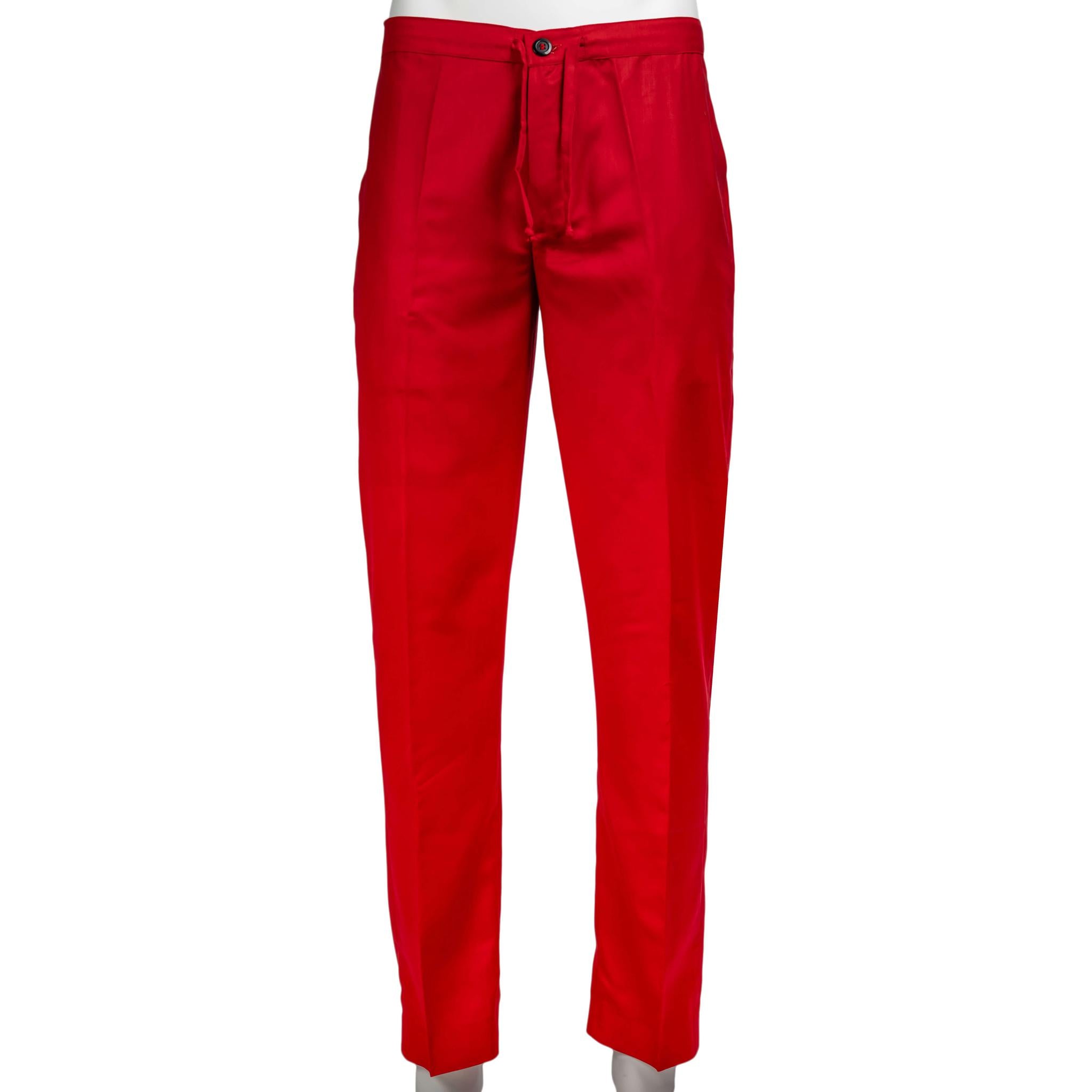 Crimson Reign: Men's Red Jacquard Senator Suit