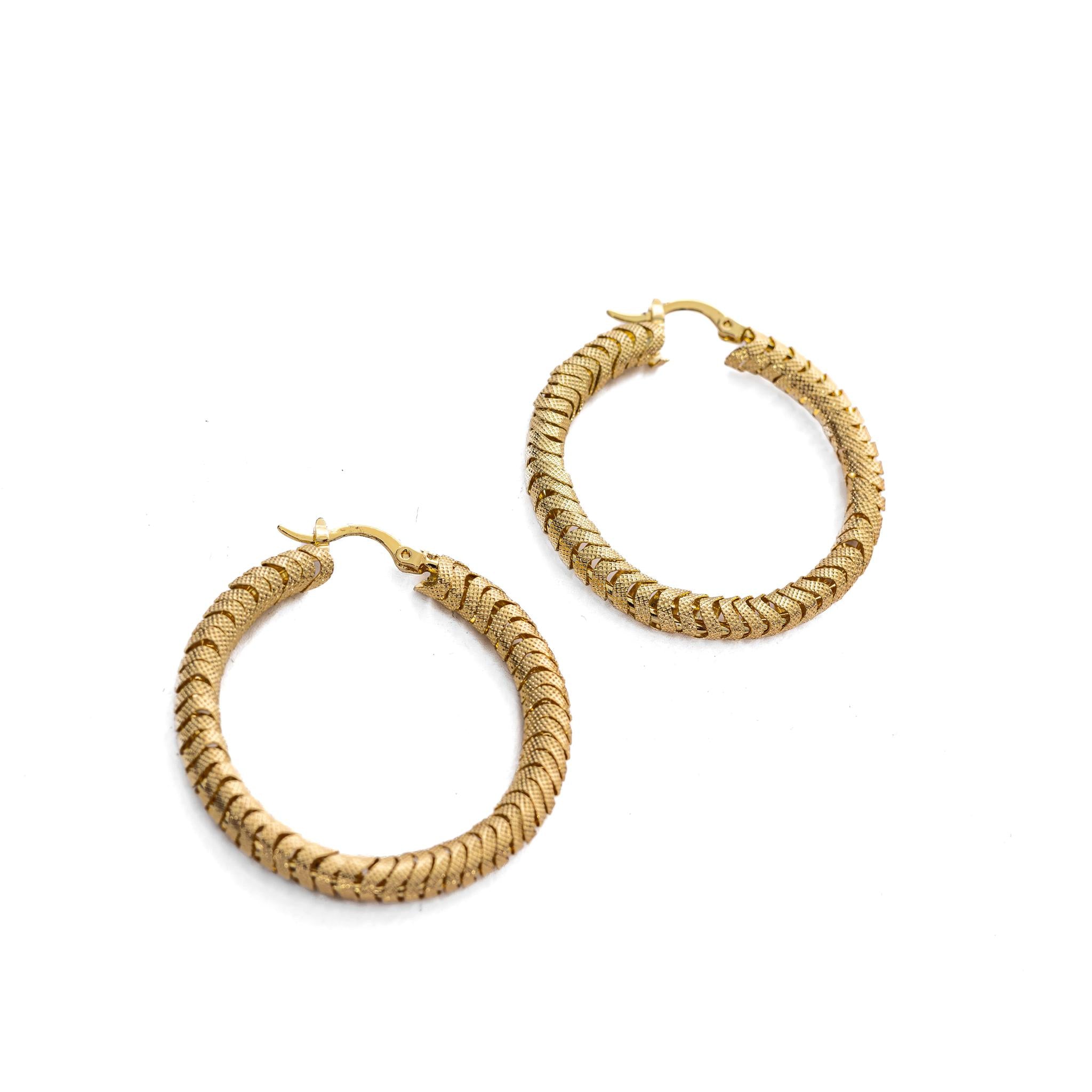 Gold Hoops Earring