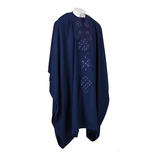 Blue with Embroidery Agbada Set