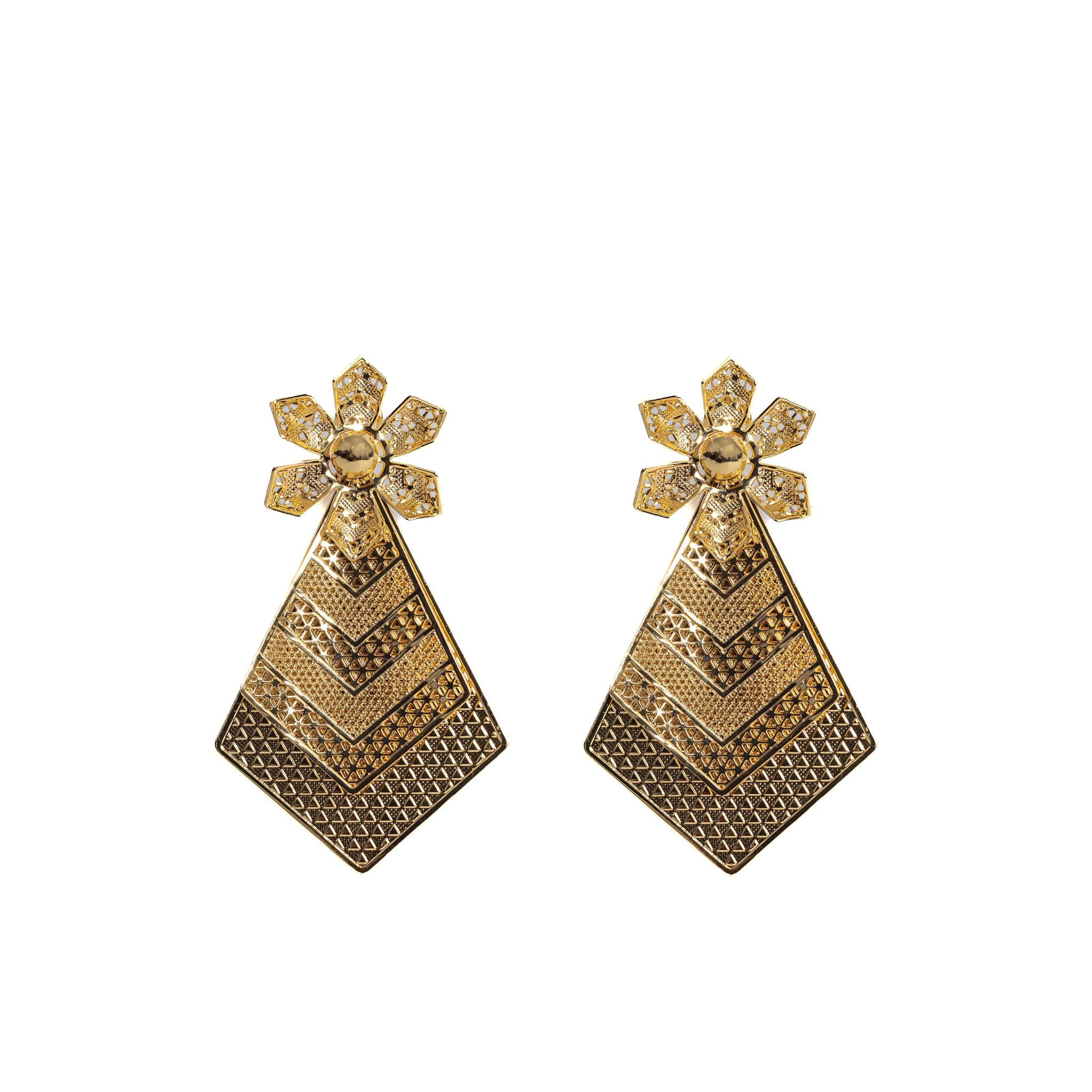 Gold Drop Earring