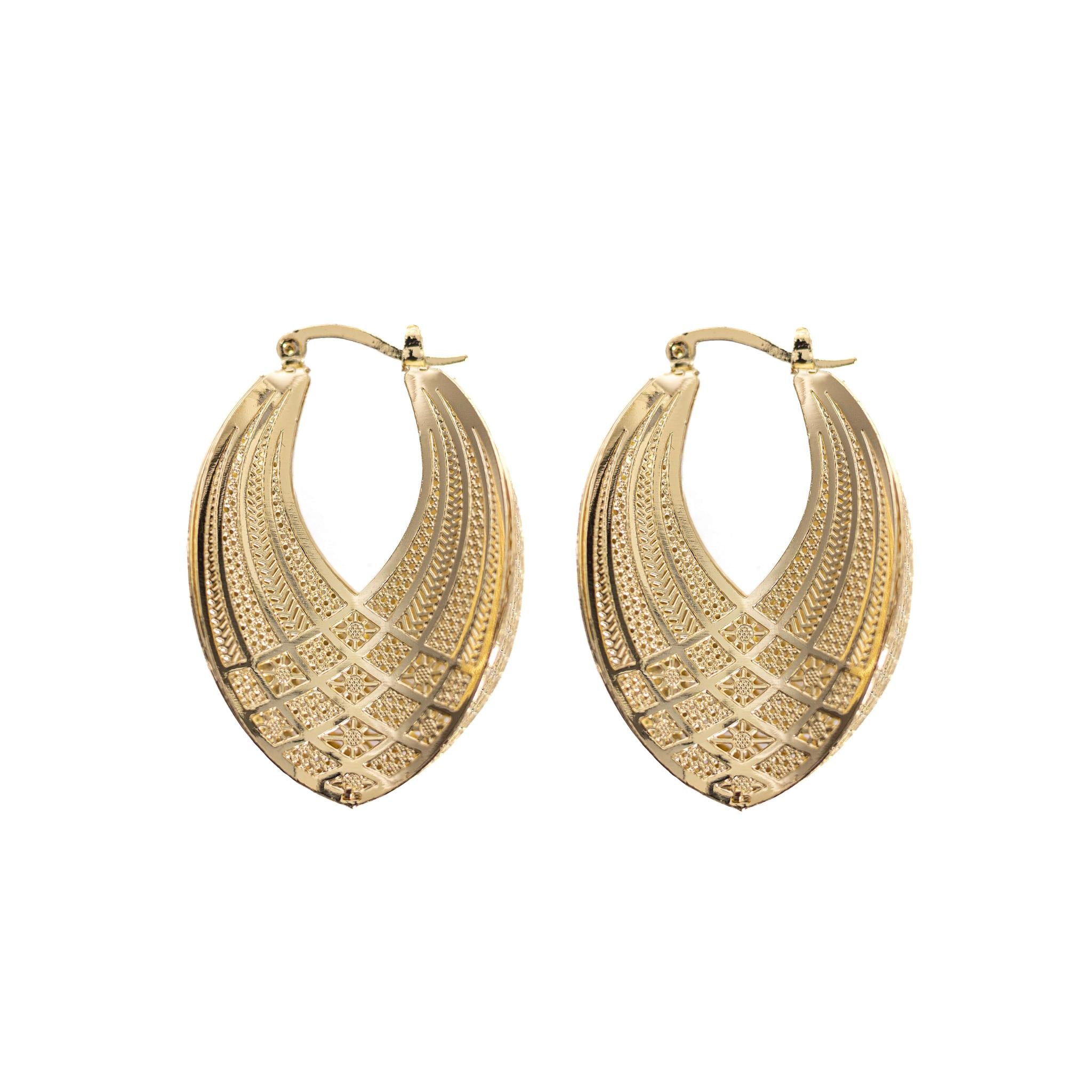 Gold Hoops Earring