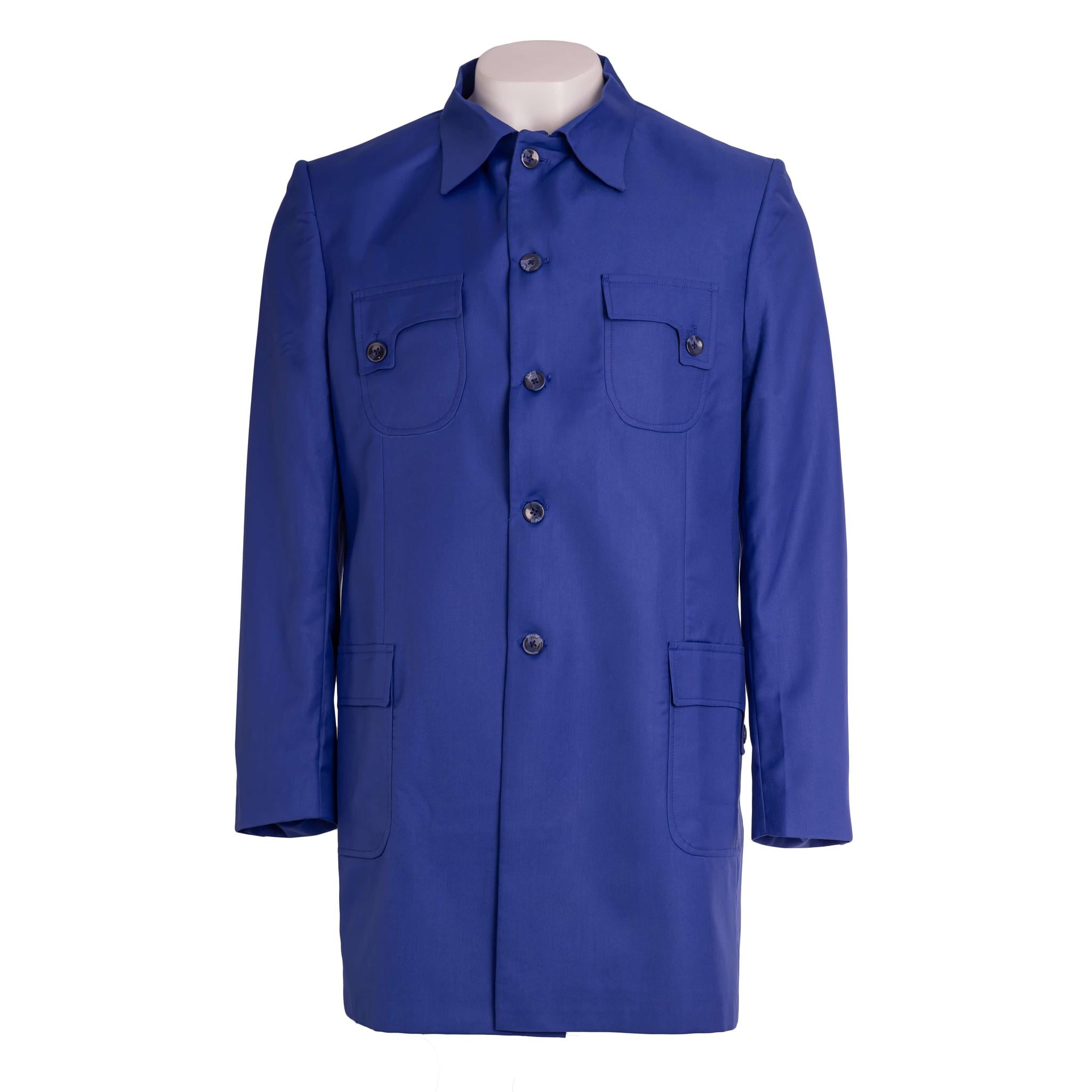 Men's Blue Collared Shirt